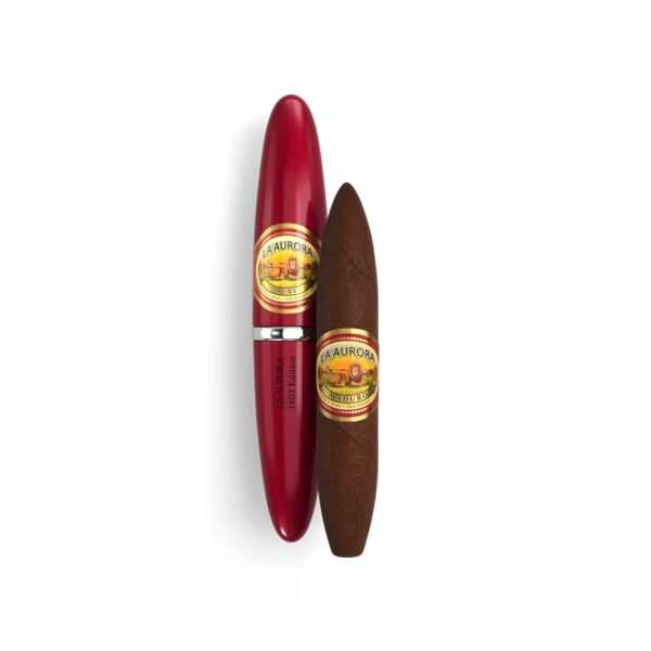 La Aurora Preferidos 1903 Doble Figurado Ruby 5x54Tubo - Image 3