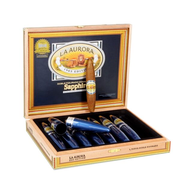 La Aurora Preferidos 1903 Doble Figurado Sapphire 5x54 Tubo